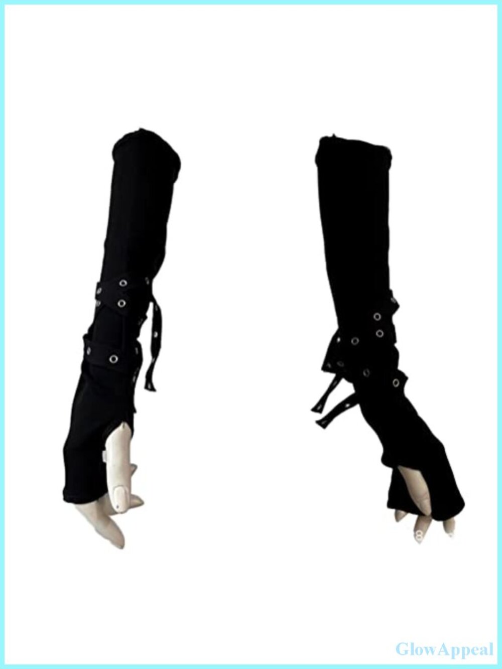 Fingerless Elbow-Length Arm Warmers Punk Goth Grunge Gloves Women Men